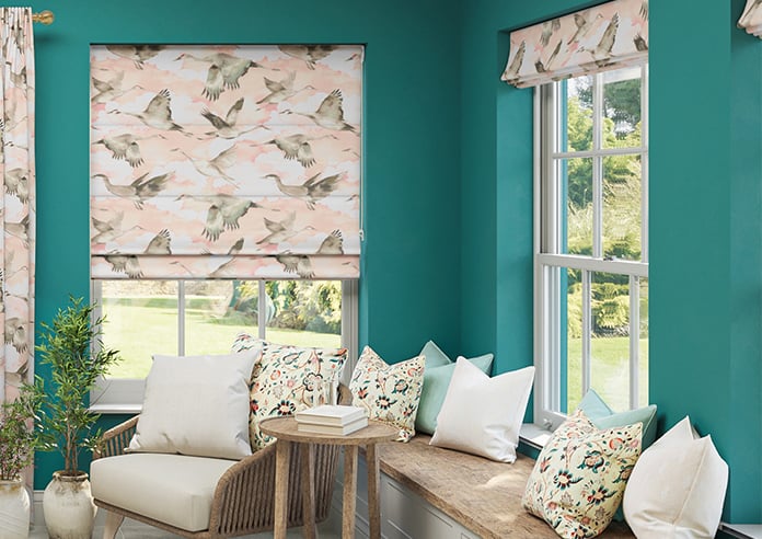 Flyway, Blush - Twist&Fit Roman Blind - Image 3